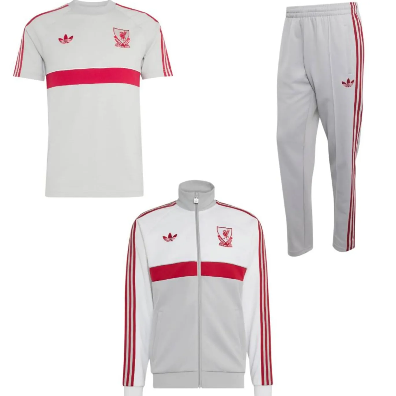 addidas Liverpool Originals Full Set Wit Grijs Rood