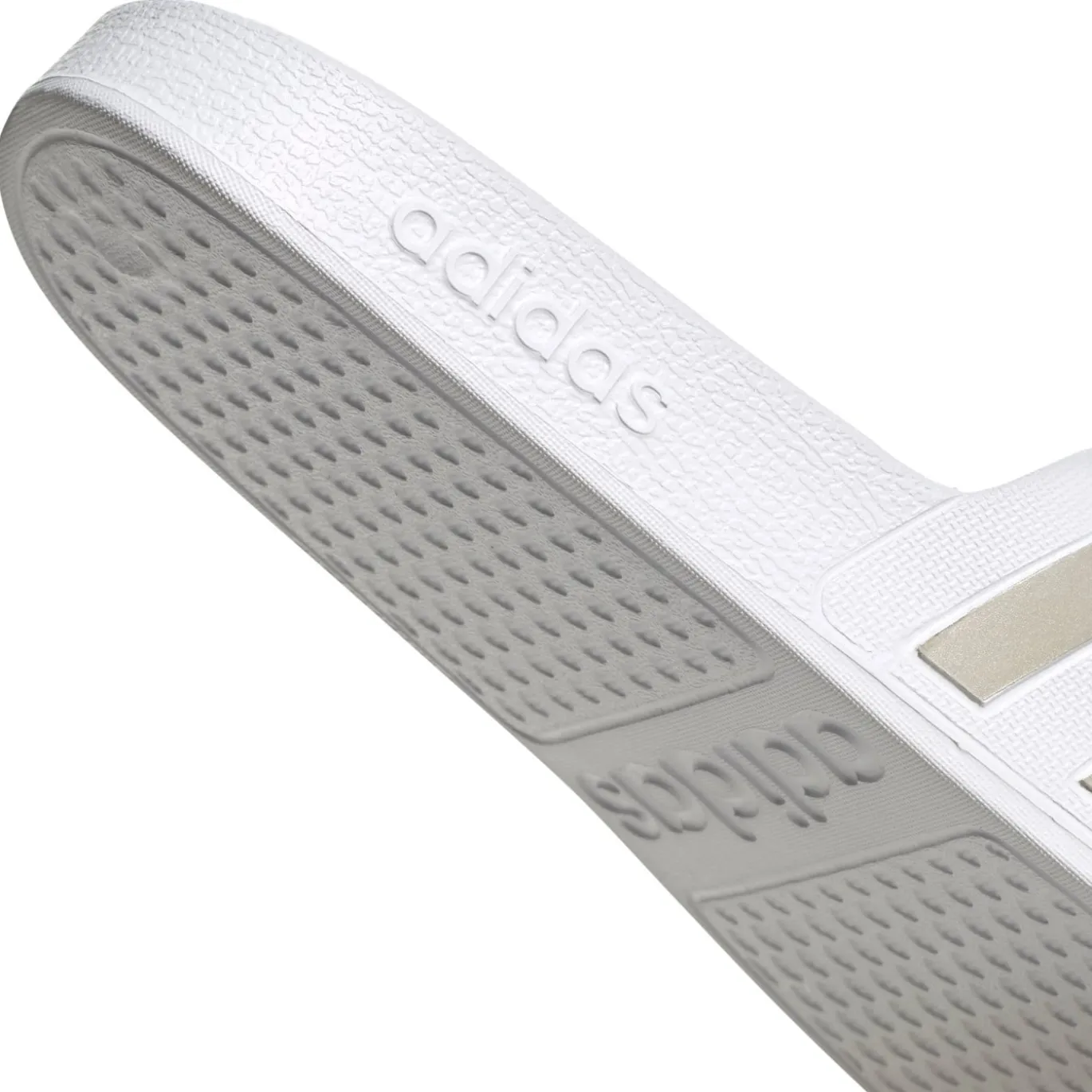adidas Adilette Aqua Slippers Wit Zilver Wit