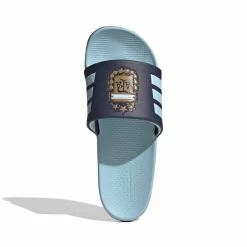 adidas Adilette Argentinië Slippers Lichtblauw Donkerblauw Goud