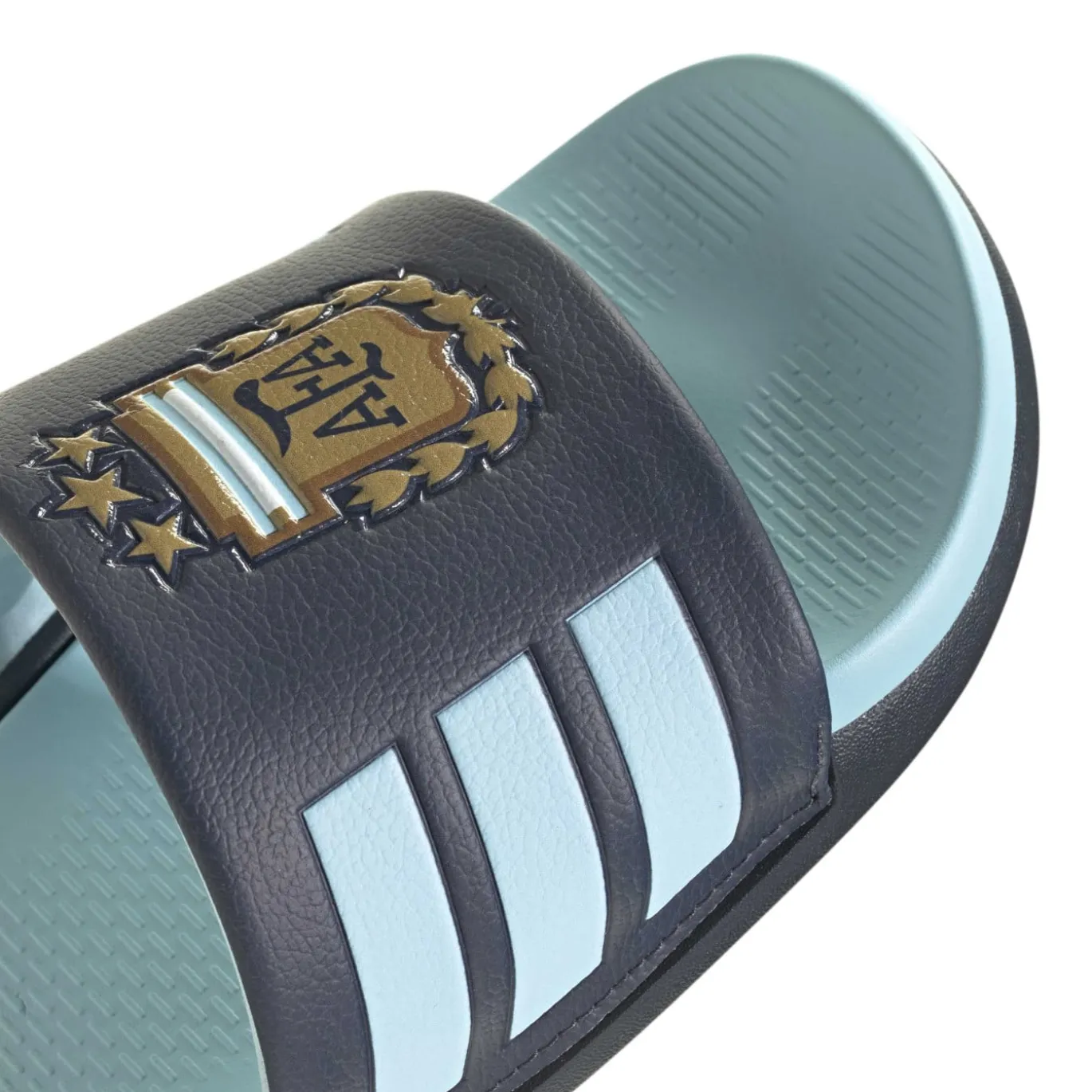 adidas Adilette Argentinië Slippers Lichtblauw Donkerblauw Goud
