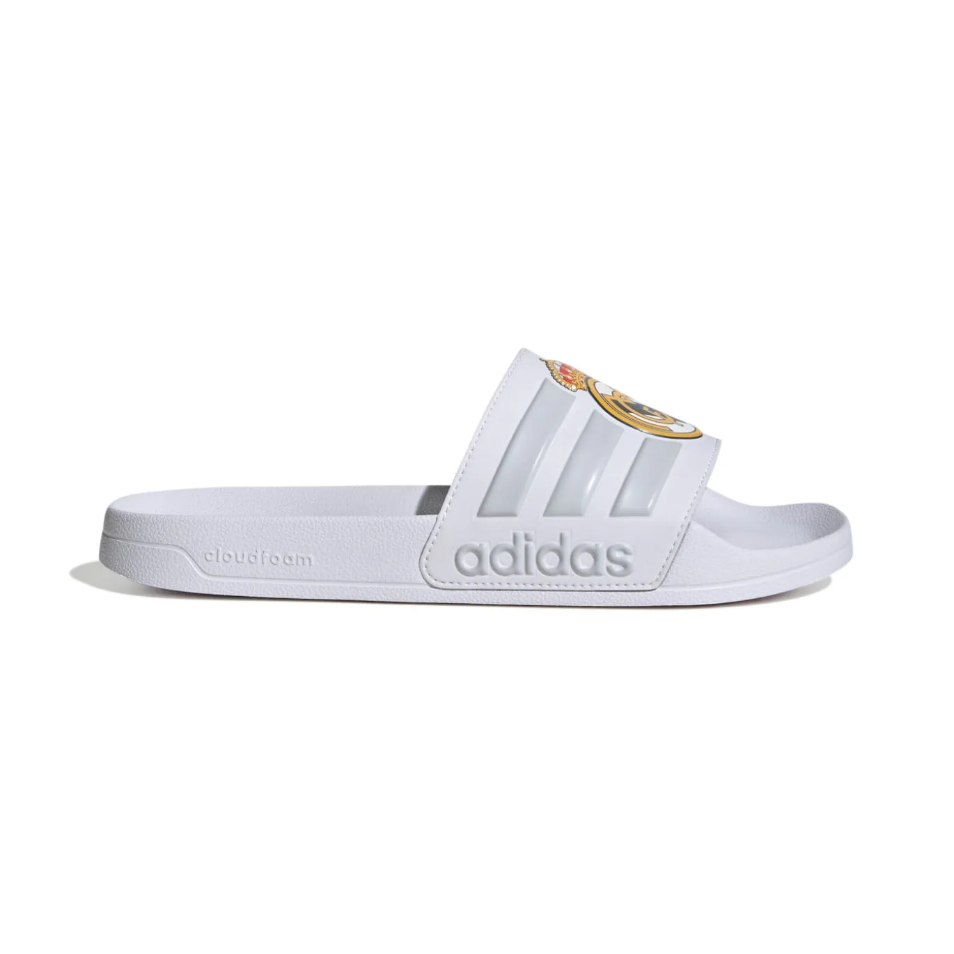 adidas Adilette Shower Real Madrid Slippers Wit Lichtgrijs Goud
