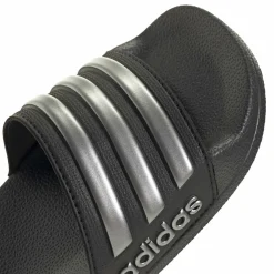 adidas Adilette Shower Slippers Kids Zwart Zilver Zwart