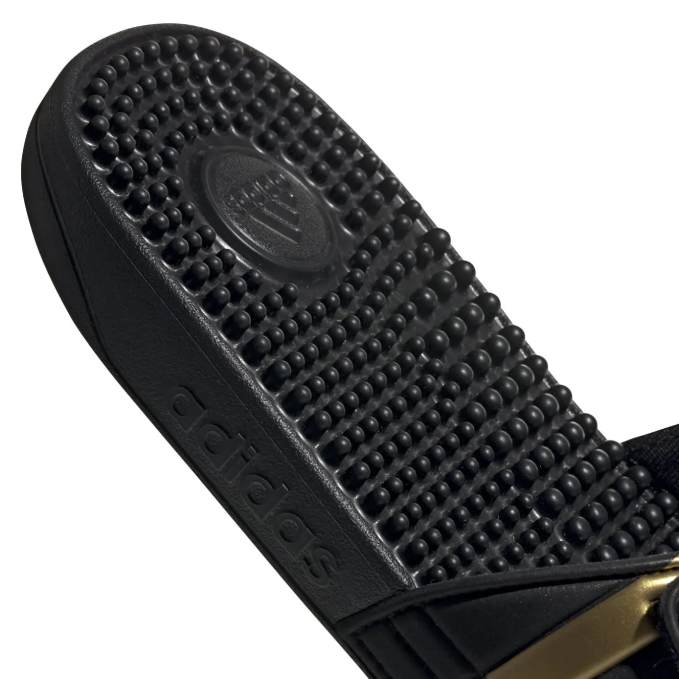 adidas Adissage Slippers Zwart Goud