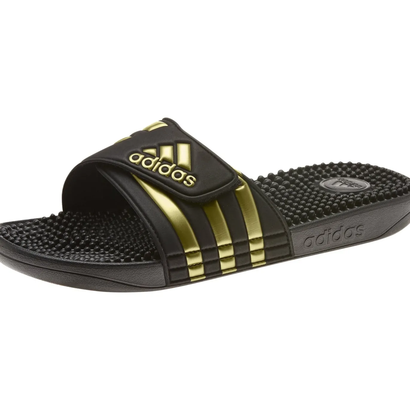 adidas Adissage Slippers Zwart Goud