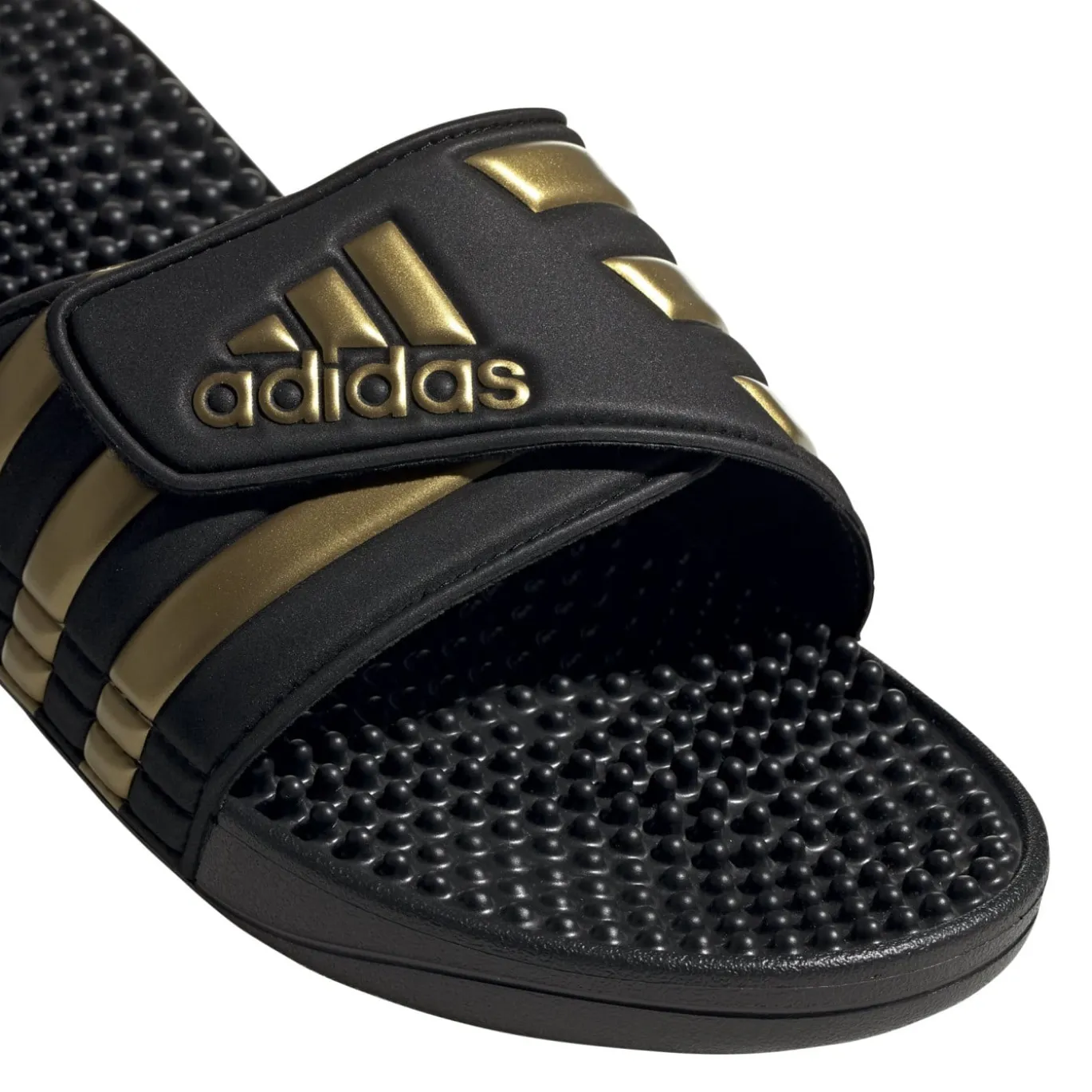adidas Adissage Slippers Zwart Goud