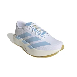 adidas Adizero Evo SL Woven Hardloopschoenen Wit Lichtblauw Goud