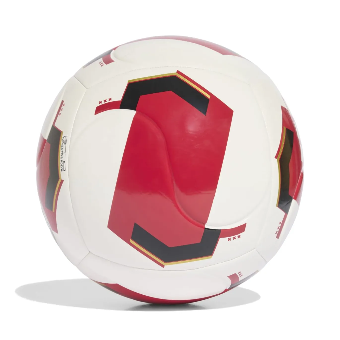 adidas Ajax Club Voetbal Maat 5 2026-2027 Wit Rood Zwart Goud