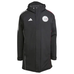 adidas Ajax Parka 2025-2026 Zwart Wit Rood