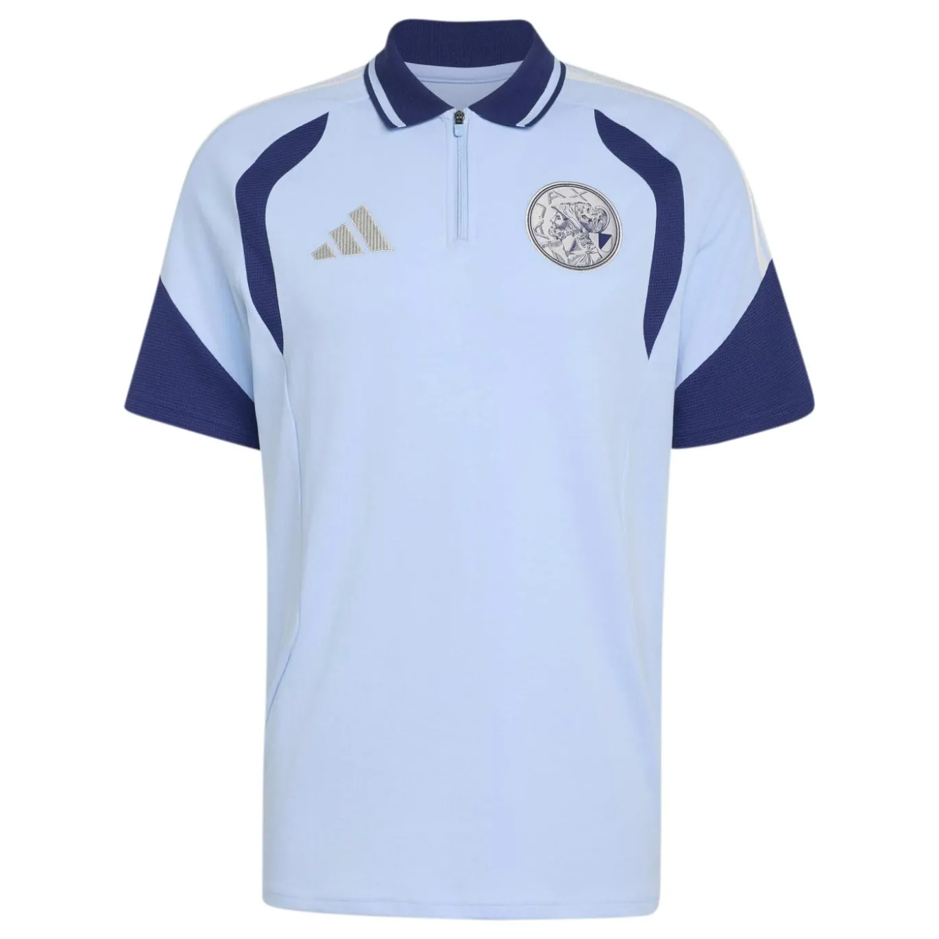 adidas Ajax Polo 2026-2027 Lichtblauw Donkerblauw