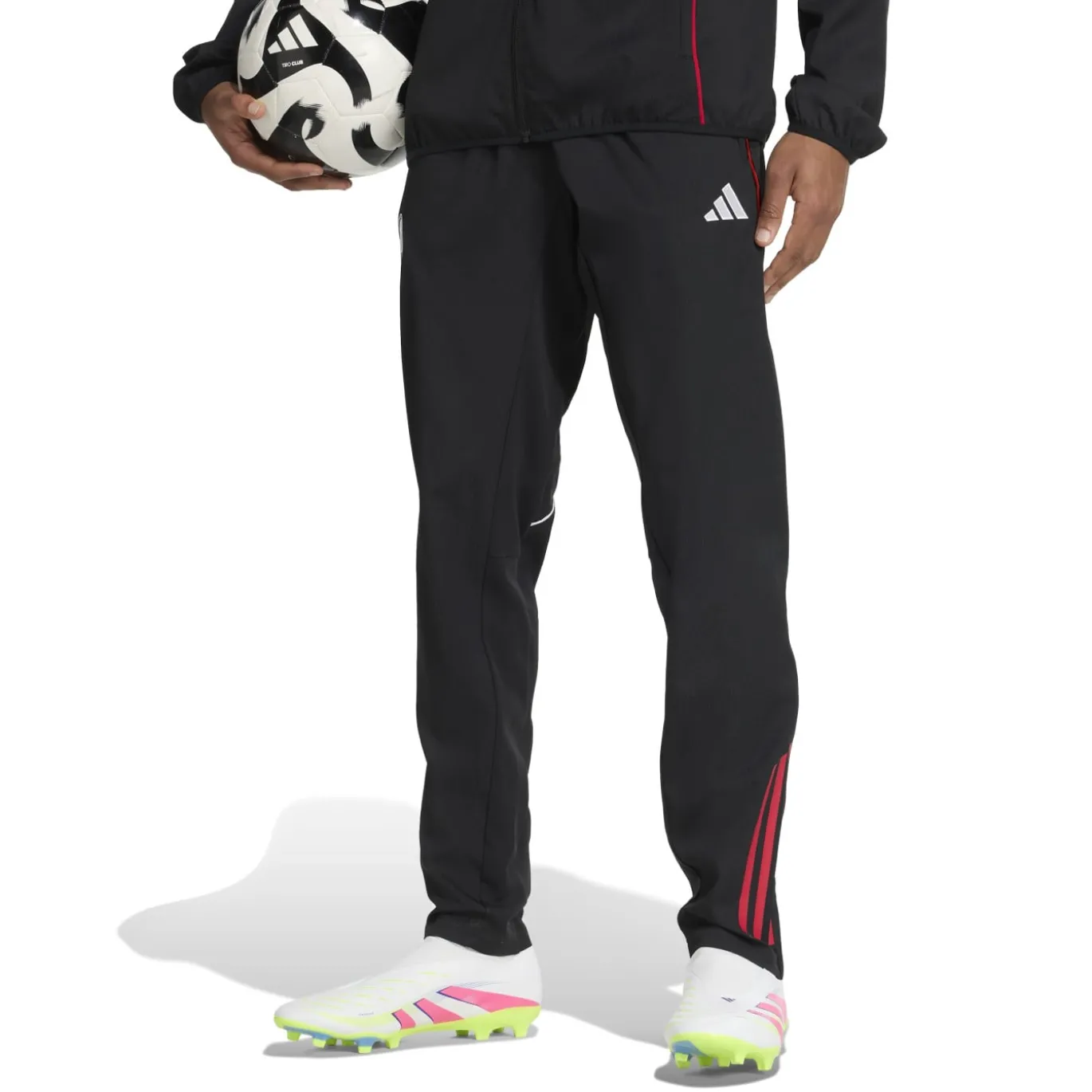 adidas Ajax Presentatie Trainingspak Full-Zip 2025-2026 Zwart Wit Rood