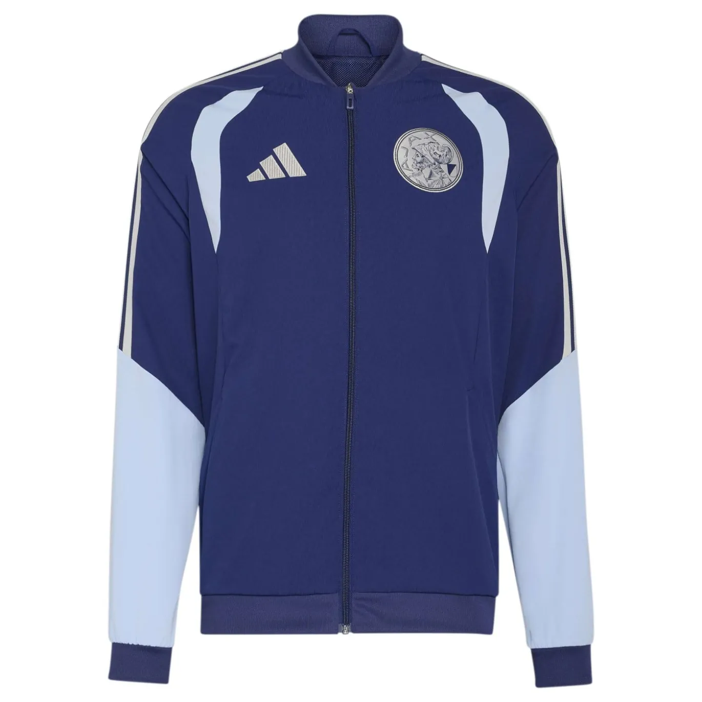 adidas Ajax Presentatie Trainingsjack 2026-2027 Donkerblauw Lichtblauw