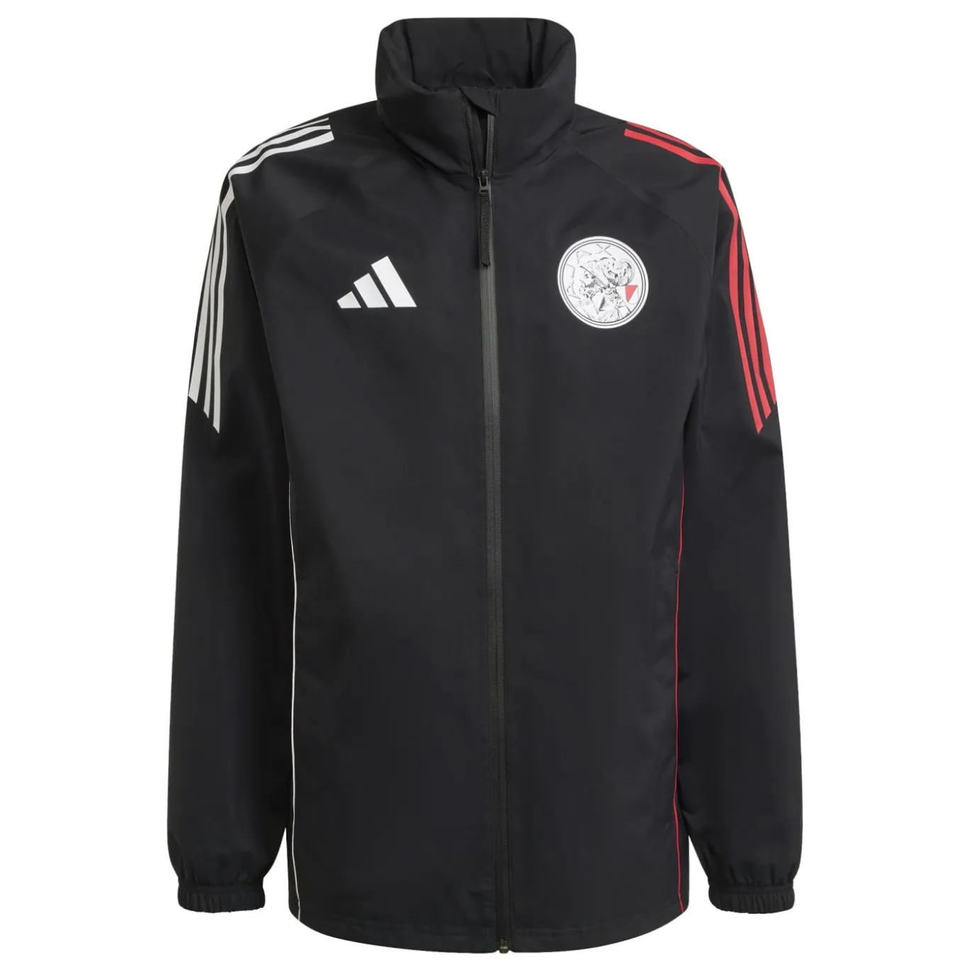 adidas Ajax Regenjack 2025-2026 Zwart Wit Rood