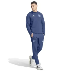 adidas Ajax Tiro Travel Crew Sweater 2026-2027 Donkerblauw Lichtblauw