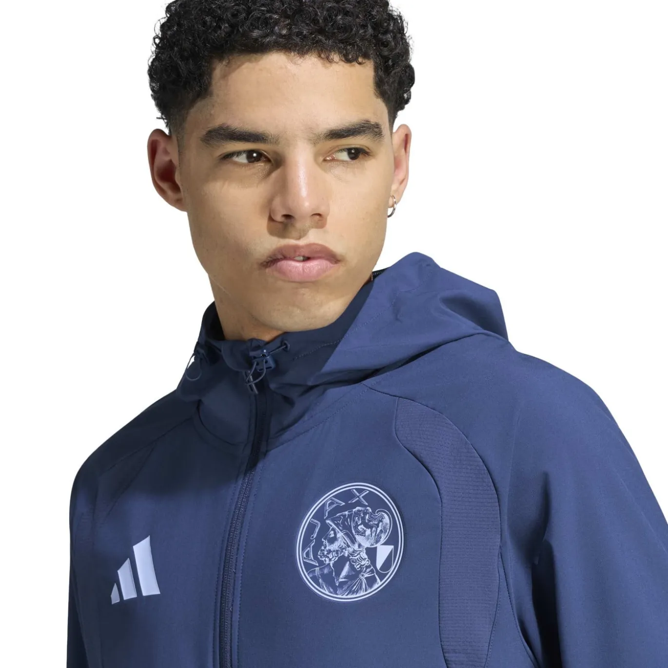 adidas Ajax Tiro Travel Trainingspak 2026-2027 Donkerblauw Lichtblauw