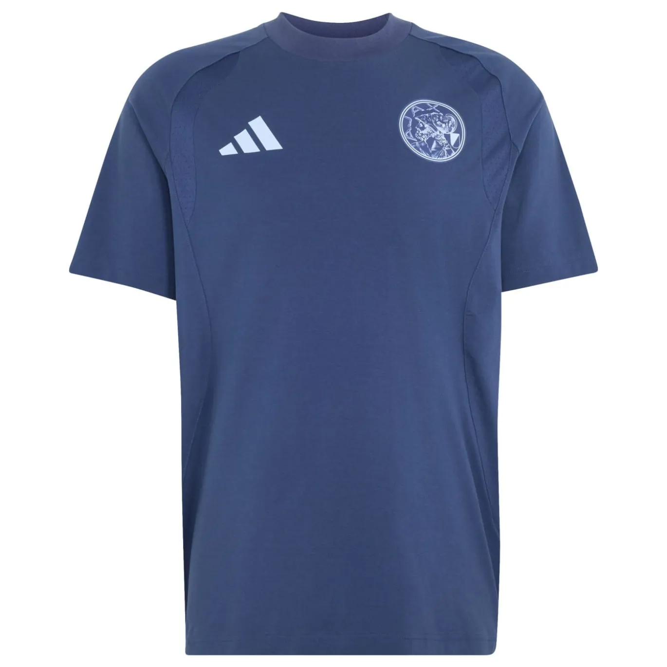 adidas Ajax Tiro Travel T-Shirt 2026-2027 Donkerblauw Lichtblauw