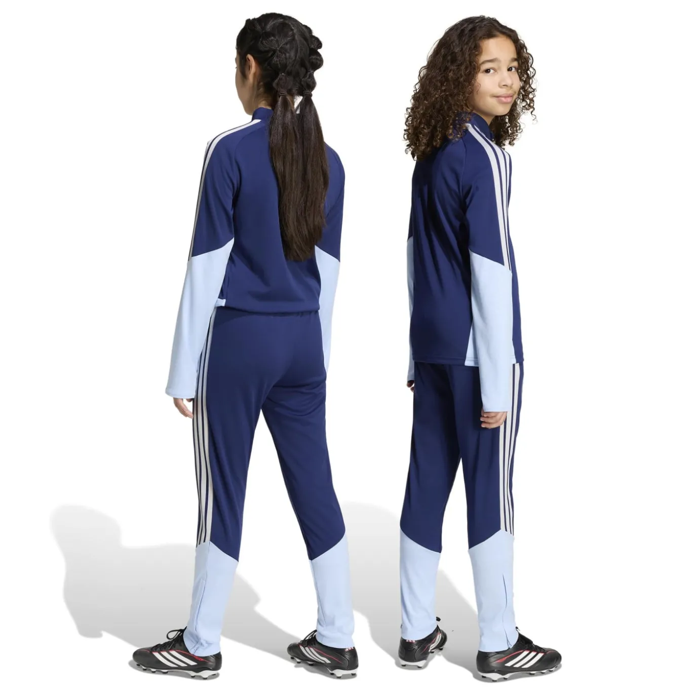 adidas Ajax Trainingspak 1/4-Zip 2026-2027 Kids Donkerblauw Lichtblauw