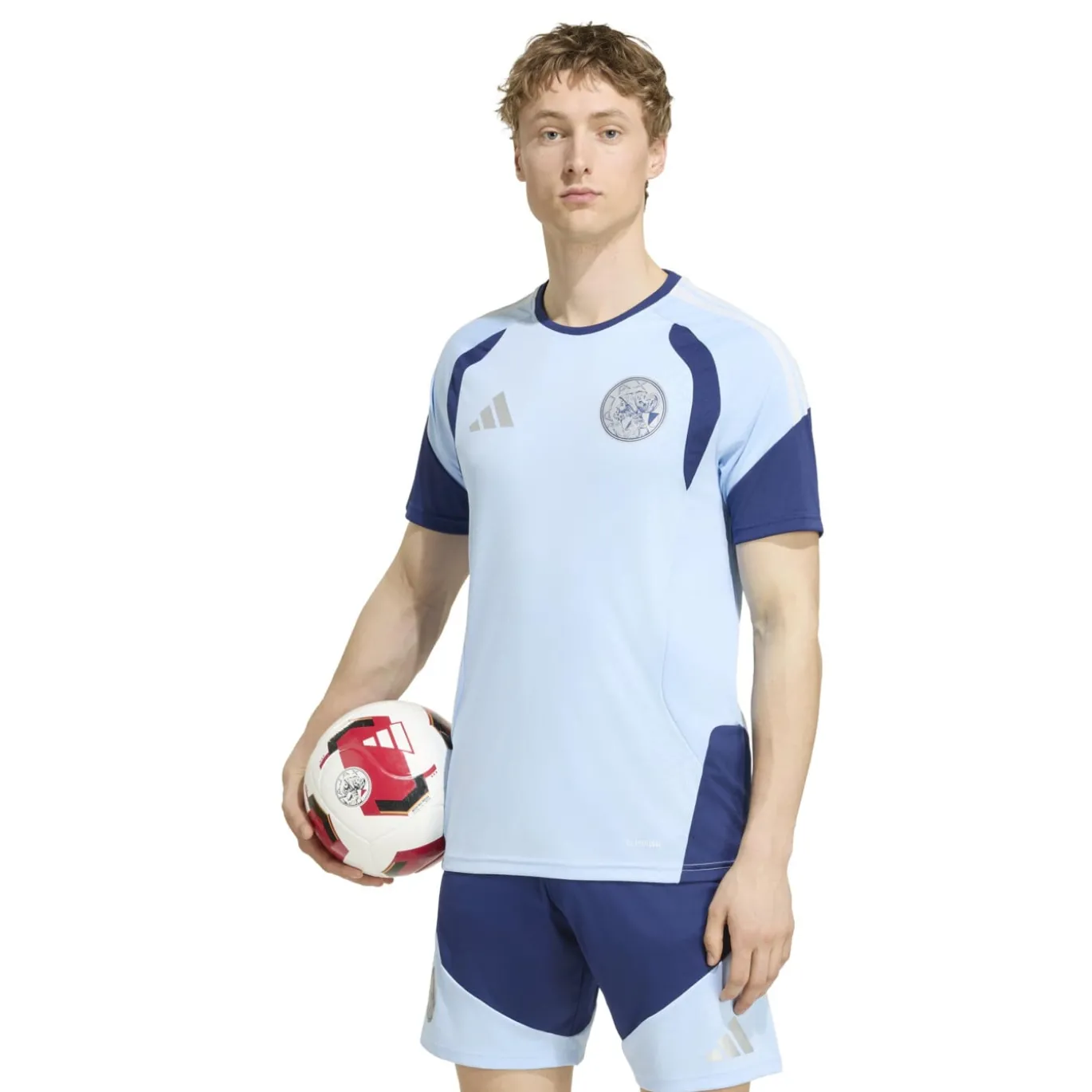 adidas Ajax Trainingsset 2026-2027 Lichtblauw Donkerblauw