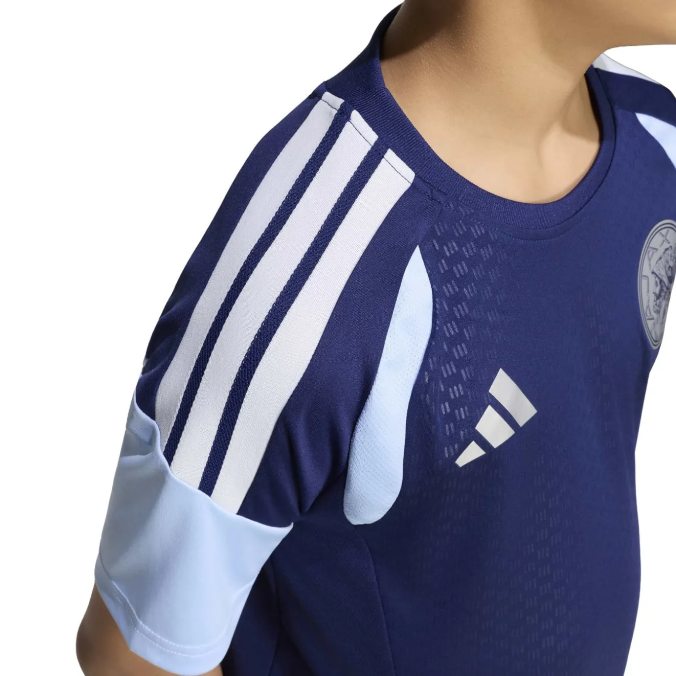 adidas Ajax Trainingsshirt 2026-2027 Kids Donkerblauw Lichtblauw