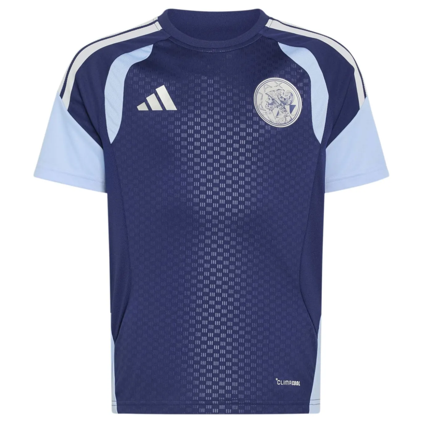 adidas Ajax Trainingsshirt 2026-2027 Kids Donkerblauw Lichtblauw