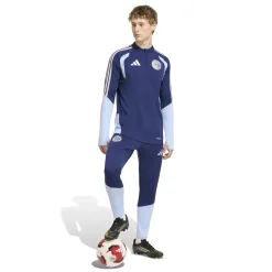 adidas Ajax Trainingstrui 1/4-Zip 2026-2027 Donkerblauw Lichtblauw