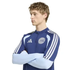 adidas Ajax Trainingstrui 1/4-Zip 2026-2027 Donkerblauw Lichtblauw