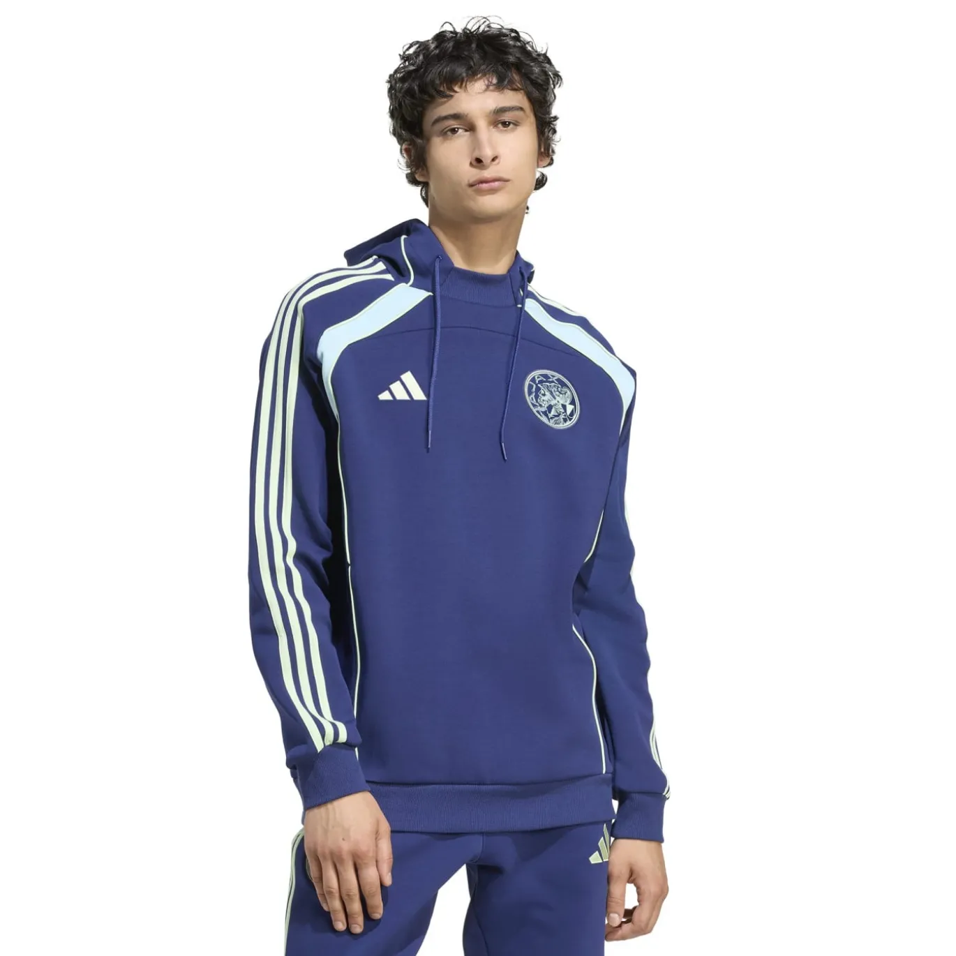 adidas Ajax Urban Purist Hoodie 2025-2026 Donkerblauw Lichtblauw Groen