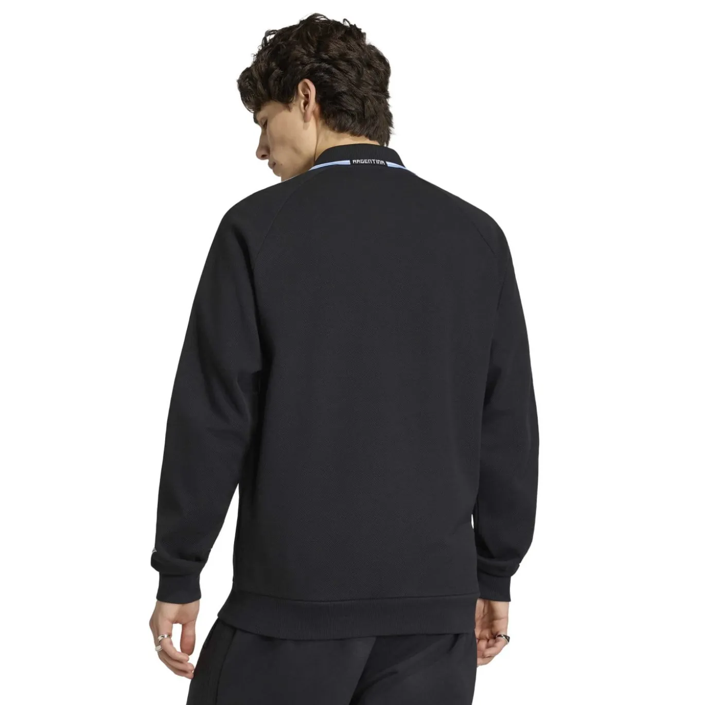 adidas Argentinië Originals Anthem Trainingsjack Zwart Wit Lichtblauw