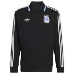 adidas Argentinië Originals Anthem Trainingsjack Zwart Wit Lichtblauw