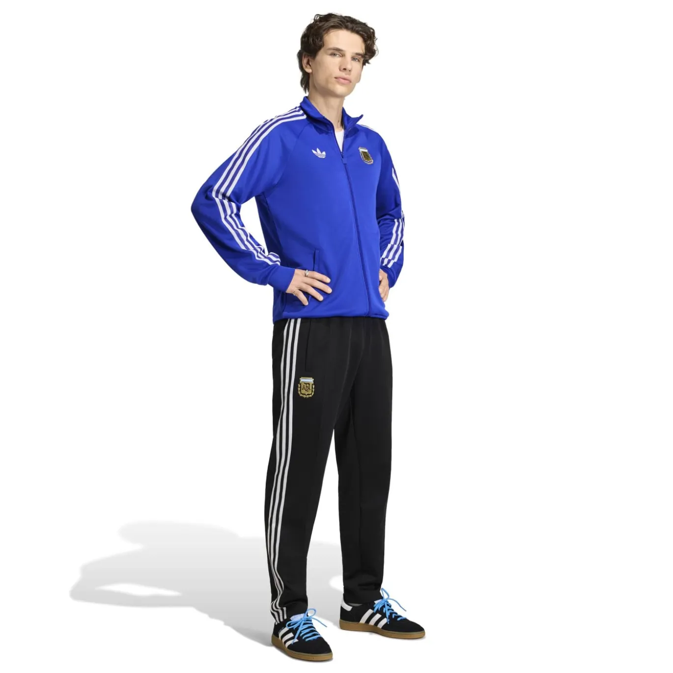 adidas Argentinië Originals Trainingsbroek Zwart Wit Goud