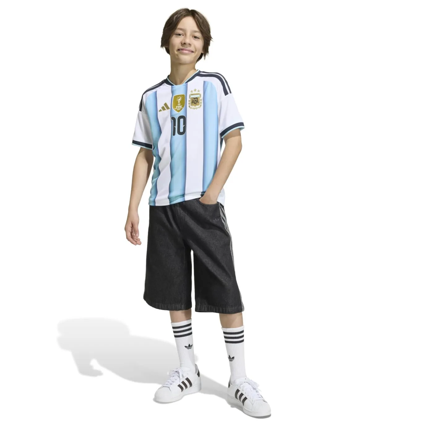 adidas Argentinië Thuisshirt Messi 10 2026-2028 Kids