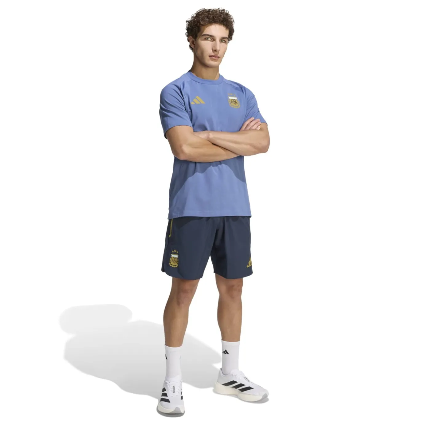 adidas Argentinië Tiro Travel Set 2026-2028 Blauw Donkerblauw Goud