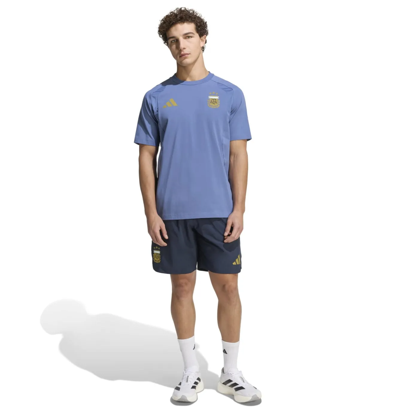 adidas Argentinië Tiro Travel Set 2026-2028 Blauw Donkerblauw Goud
