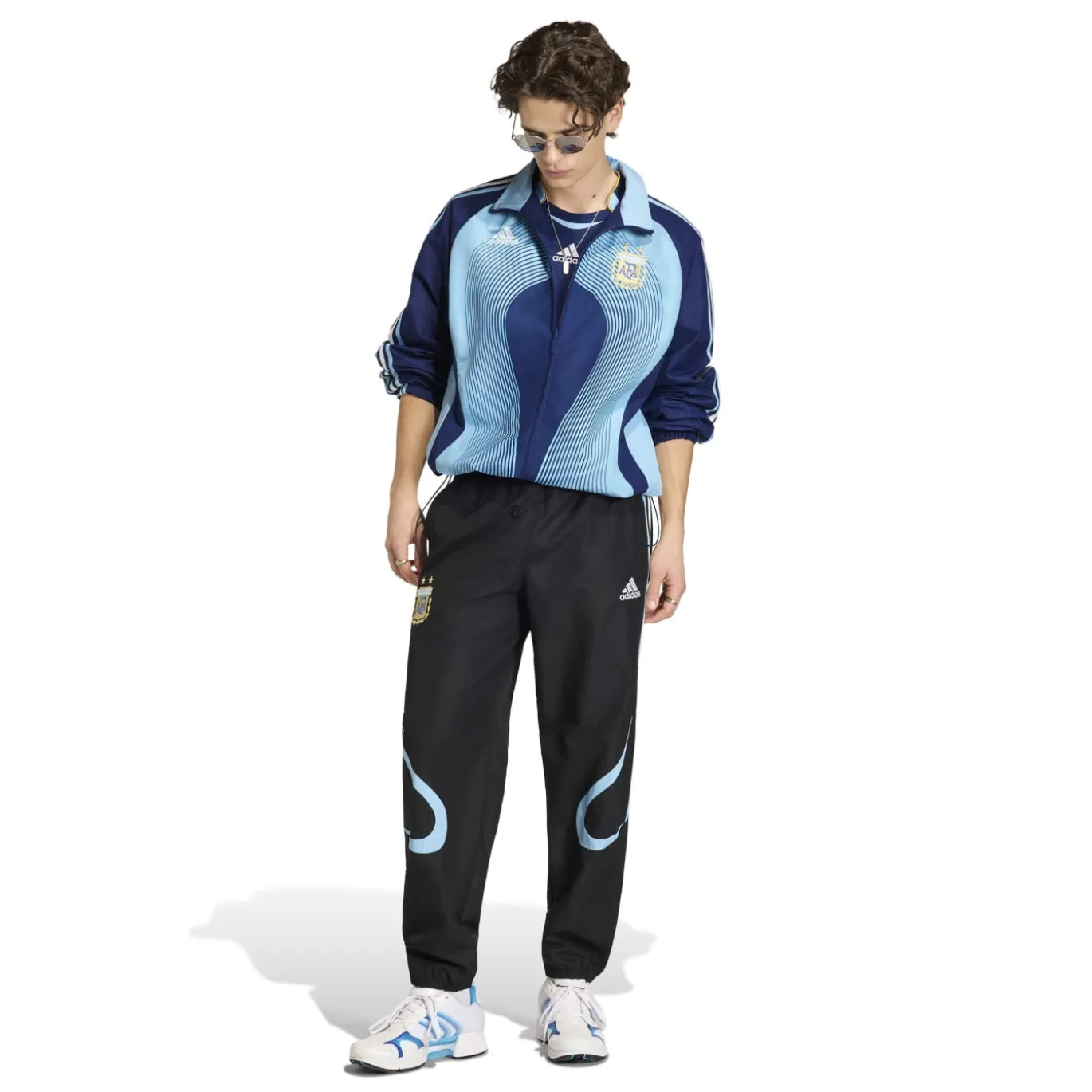 adidas Argentinië Trainingsbroek 2006 Donkerblauw Lichtblauw Goud
