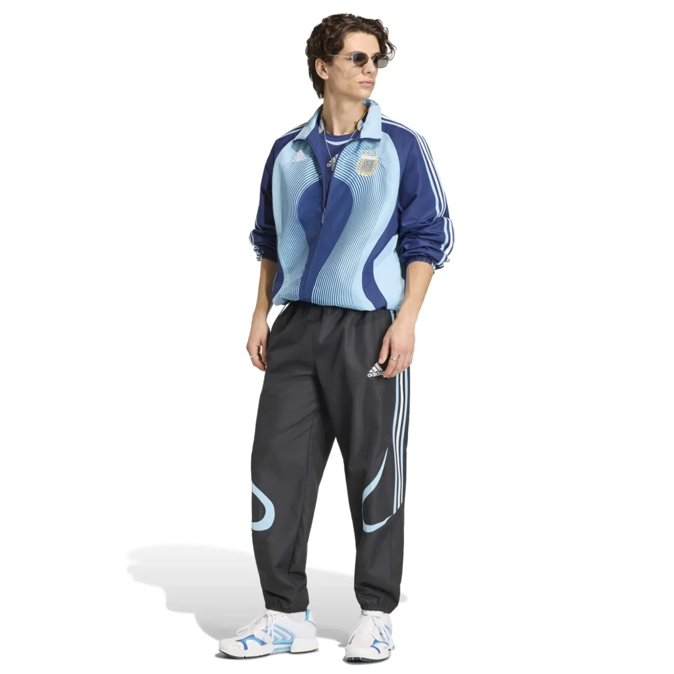 adidas Argentinië Trainingsjack 2006 Donkerblauw Lichtblauw Goud