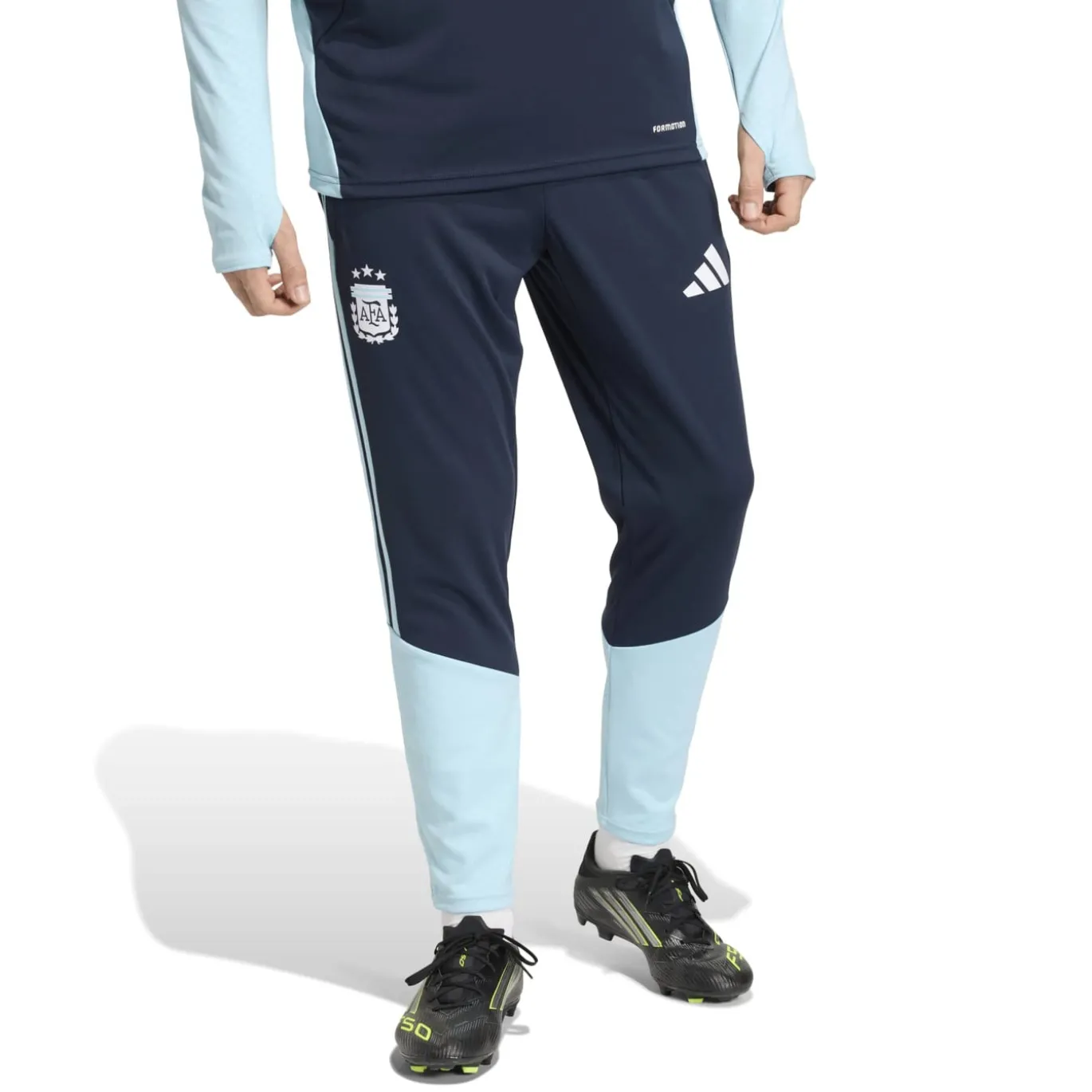 adidas Argentinië Trainingspak 1/4-Zip 2026-2028 Wit Donkerblauw Lichtblauw