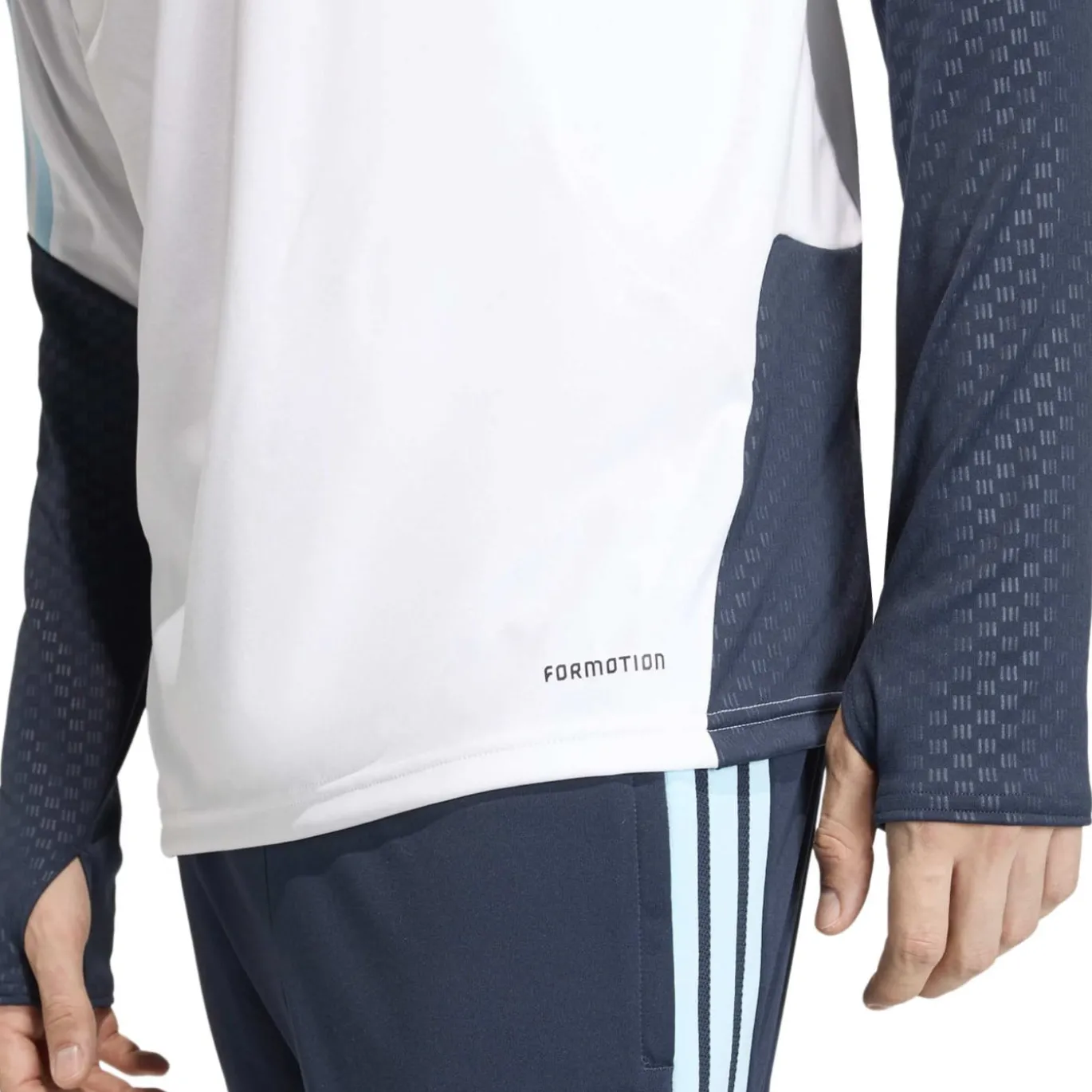 adidas Argentinië Trainingspak 1/4-Zip 2026-2028 Wit Donkerblauw Lichtblauw