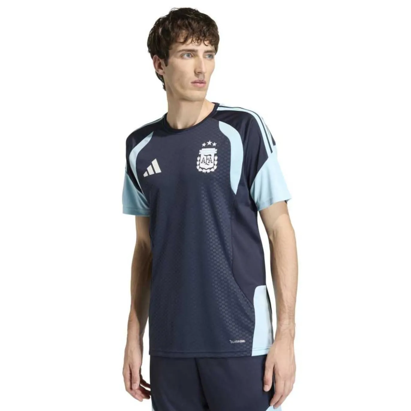 adidas Argentinië Trainingsshirt 2026-2028 Donkerblauw Lichtblauw Wit