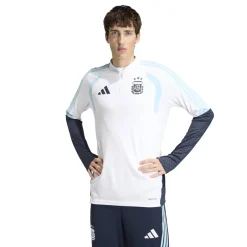adidas Argentinië Trainingstrui 1/4-Zip 2026-2028 Wit Donkerblauw Lichtblauw