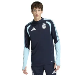 adidas Argentinië Trainingstrui 1/4-Zip 2026-2028 Donkerblauw Lichtblauw Wit