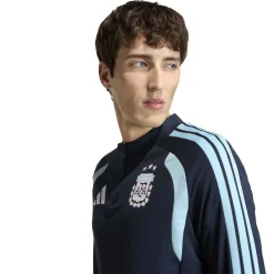 adidas Argentinië Trainingstrui 1/4-Zip 2026-2028 Donkerblauw Lichtblauw Wit