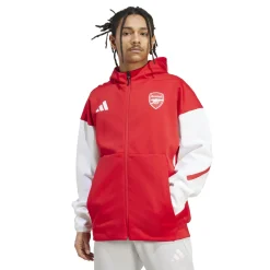 adidas Arsenal Anthem Trainingsjack 2025-2026 Rood Wit