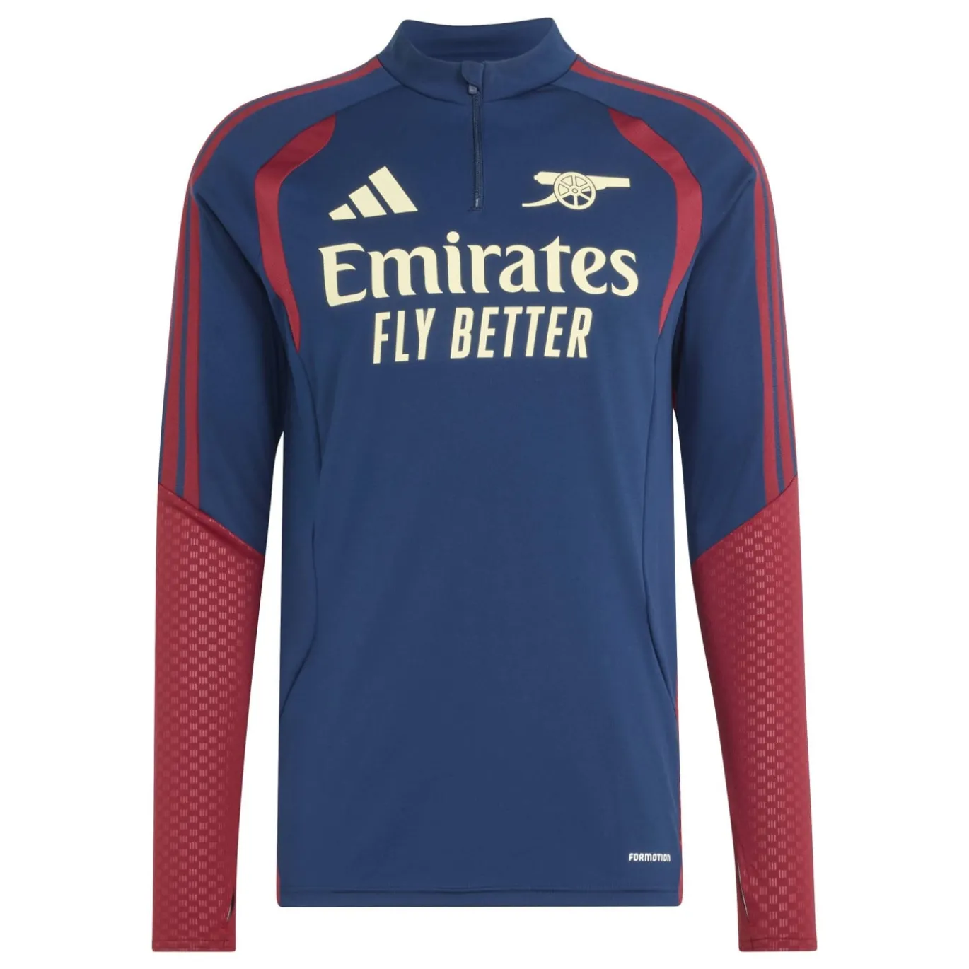 adidas Arsenal Europees Trainingstrui 1/4-Zip 2026-2027 Donkerblauw Rood Lichtgeel
