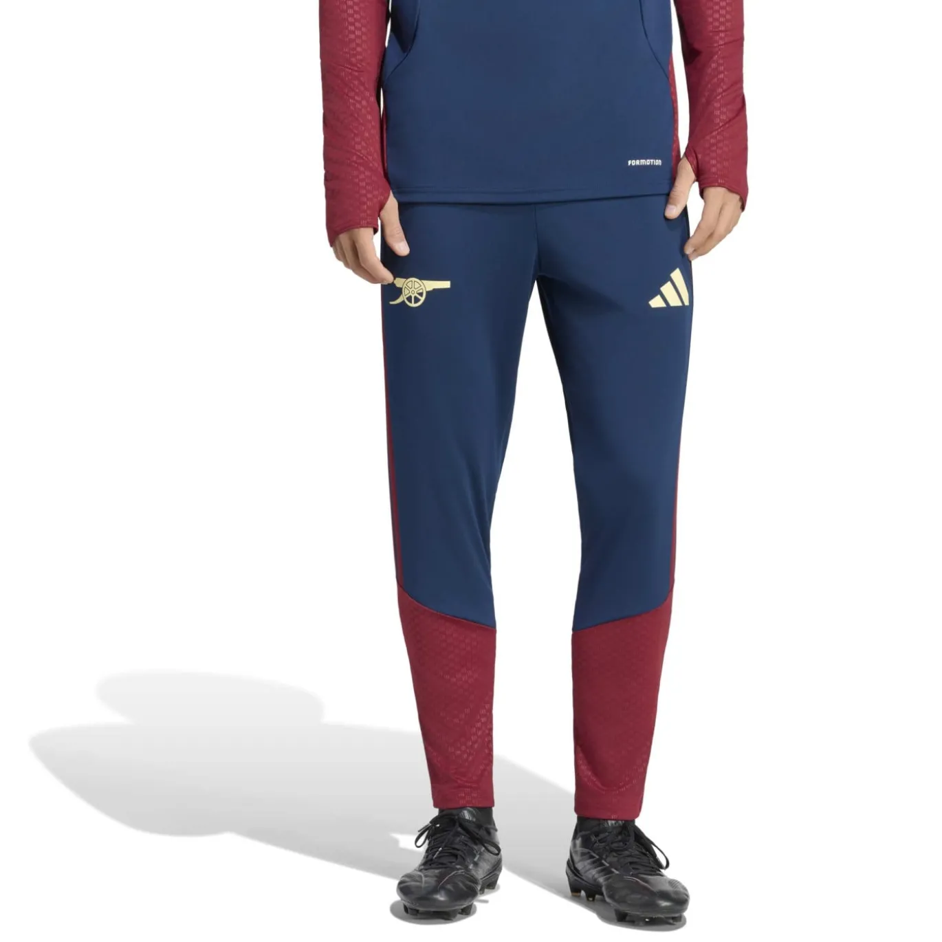adidas Arsenal Europees Trainingsbroek 2026-2027 Donkerblauw Rood Lichtgeel