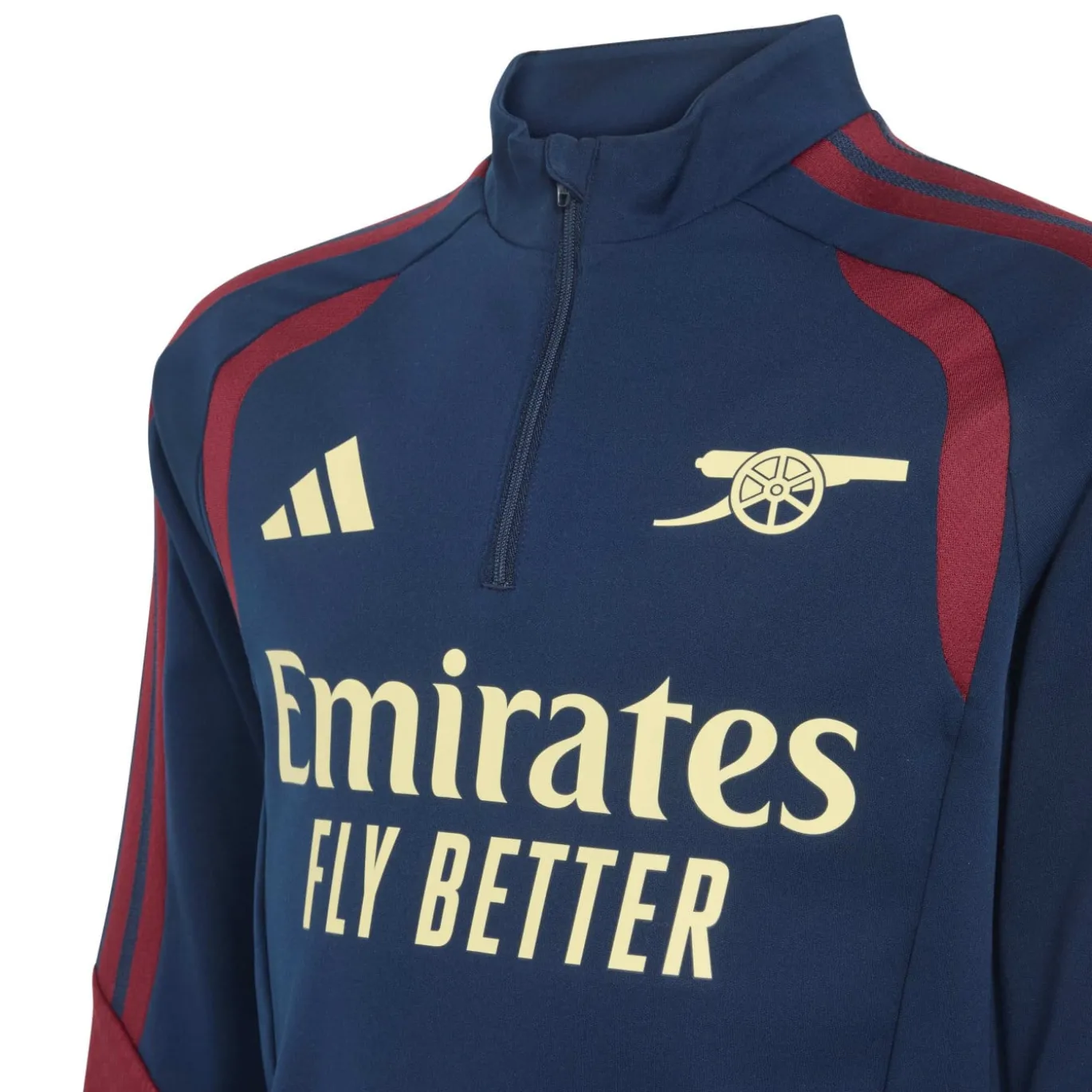 adidas Arsenal Europees Trainingspak 1/4-Zip 2026-2027 Kids Donkerblauw Rood Lichtgeel