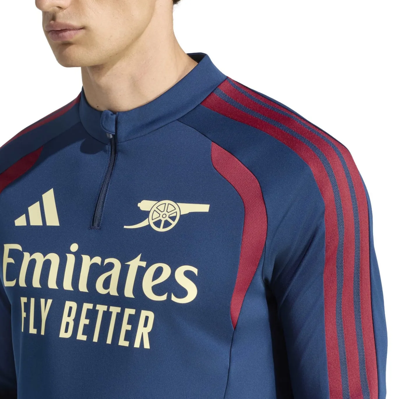 adidas Arsenal Europees Trainingspak 1/4-Zip 2026-2027 Donkerblauw Rood Lichtgeel