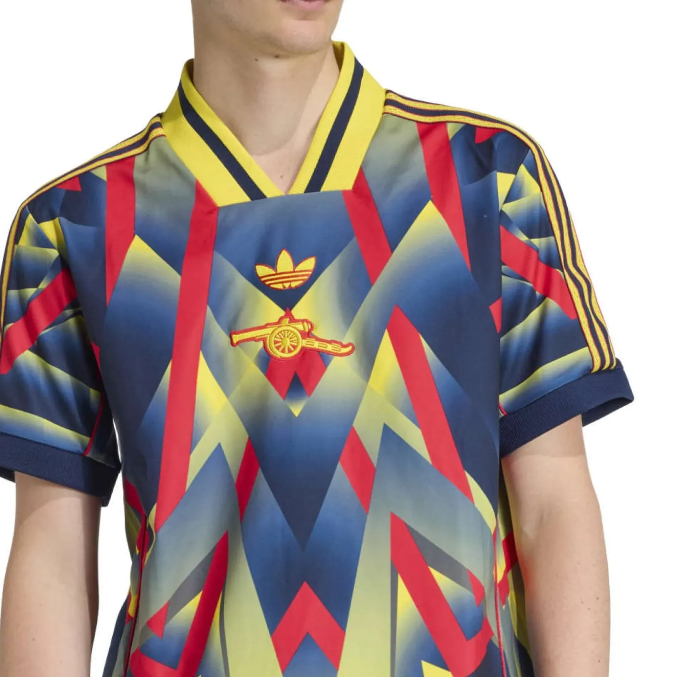 adidas Arsenal Lifestyler T-Shirt Geel Rood Donkerblauw