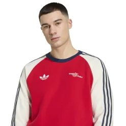adidas Arsenal Originals Crew Sweater Rood Wit Donkerblauw