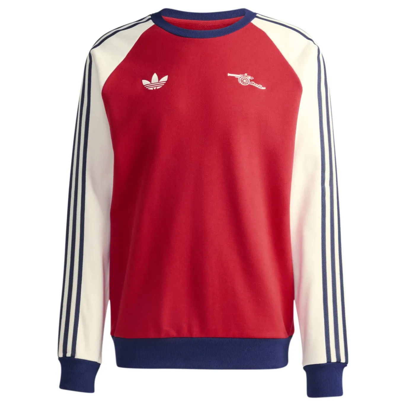 adidas Arsenal Originals Crew Sweater Rood Wit Donkerblauw