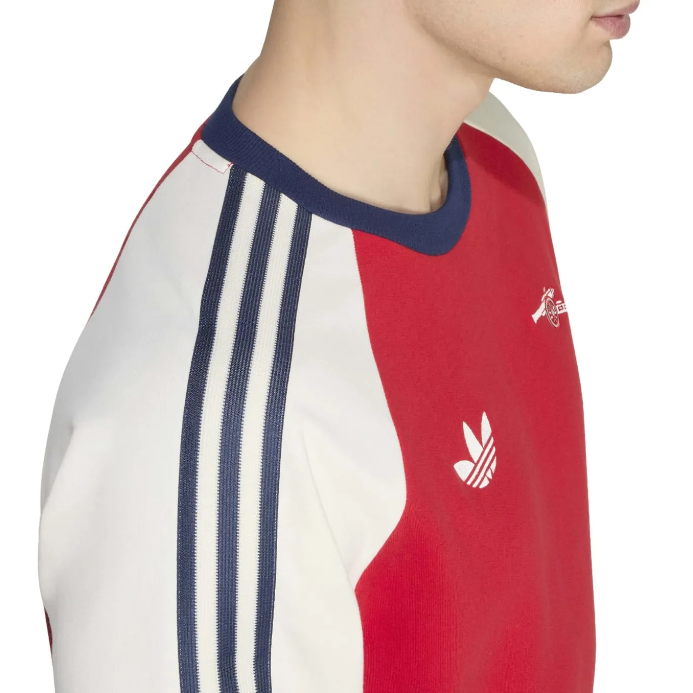 adidas Arsenal Originals Crew Sweater Rood Wit Donkerblauw