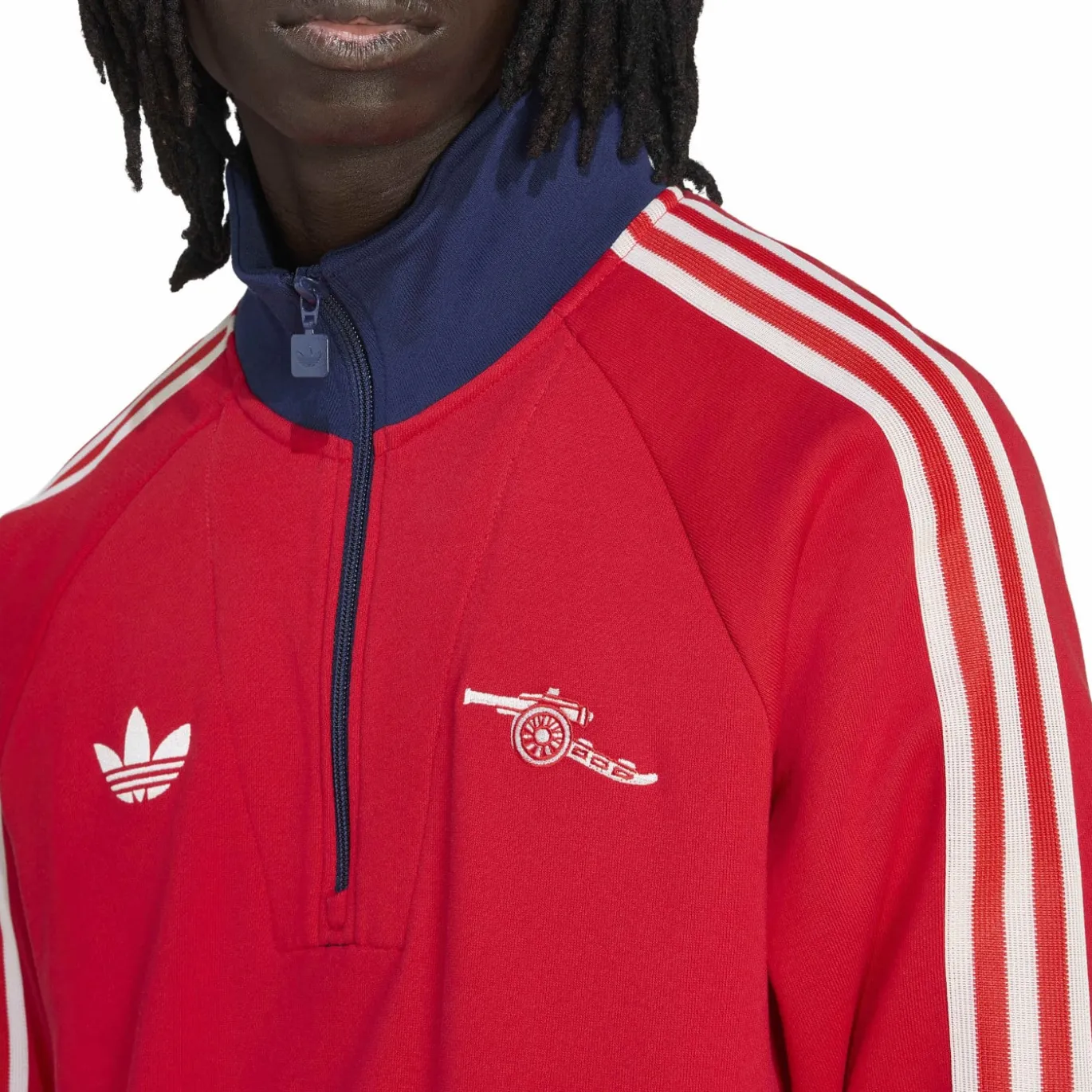 adidas Arsenal Originals Trainingstrui 1/4-Zip Rood Donkerblauw Wit